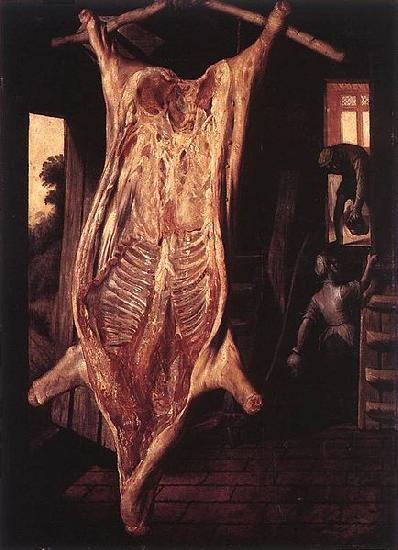 Joachim Beuckelaer Slaughtered Pig oil painting image